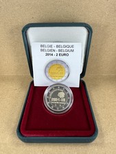 Belgique 2014 – 2€ BE / Proof Première GM – Coffret officiel + Certificat