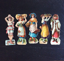 Anciens Chromos Lot de 5