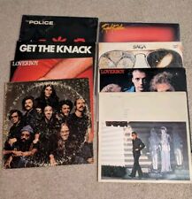 8 80s Rock Records Vinyl LPS Lover Boy Police Saga Knack Boz Scaggs Red Rider