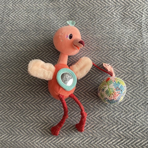 Doudou éveil oiseau flamant