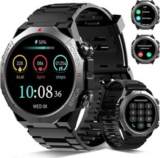 Montre Connectée Homme SmartWatch fonction Sommeil Cardio IP68 Etanche iOS/Andro