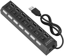 HUB USB 2.0 7 Ports Multiprise