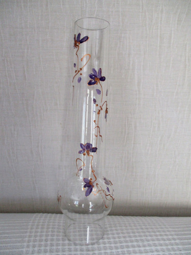 Ancien tube verre - , émaillé