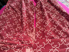 Pair of double curtains in paperback fabric 115 cm x h 220 cm wide