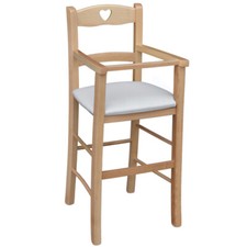 Chaise Haute En Bois Naturel