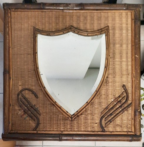 Ancien miroir année cinquante - ancien,