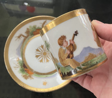 Superbe Tasse Porcelaine Vieux