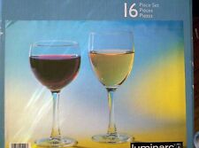 (16) CRIS D'ARQUES LUMINARC-CRYSTAL GOBLETS SET LOT NIB