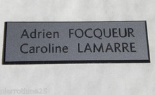 plaque de boite aux lettres