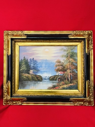 Huile sur toile - huile,