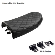 Selle plate carreau noir