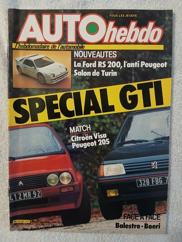 Auto hebdo 447 11 - hebdo, 22/11/1984