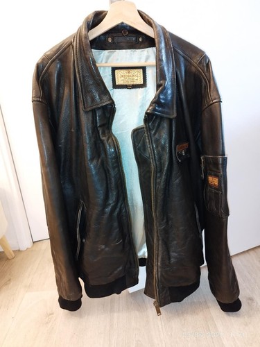 Blouson cuir aviateur - cuir, motard