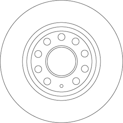 Disque frein arrière trw - disque,