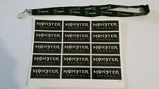 Lot Planche stickers Monster Energy + Lanyard Monster