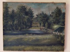 Tableau ancien XIXè " LES