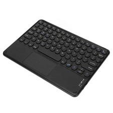 10in Wireless BT Touchpad Keyboard Retro Round Keycap Ergonomic Magnetic NEW