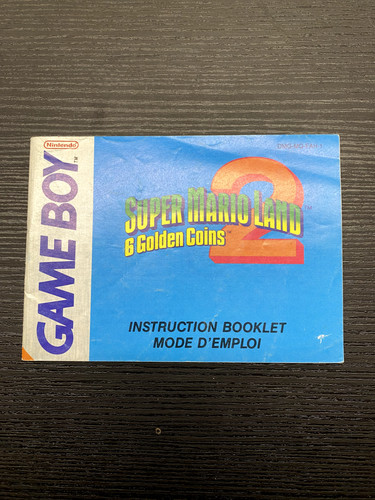 Notice seule super mario land - notice,