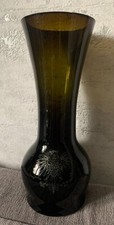 vase en verre fumé ancien