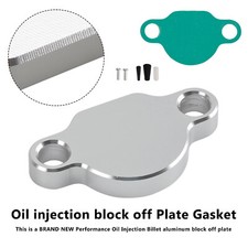 Oil injection block off Plate