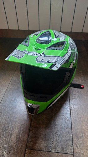 Casque moto cross vert - ,