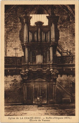 Cpa église chaise dieu - la, chaise-dieu