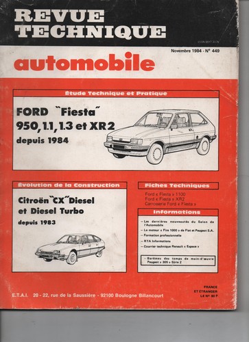 Revue technique ford fiesta - revue, 2