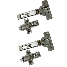 Salice 2P8 Cabinet Door Hinge w/ H02 Mounting Base Plate Self Closing, 4 pcs