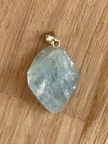 Pendentif aigue marine pierre - marine,