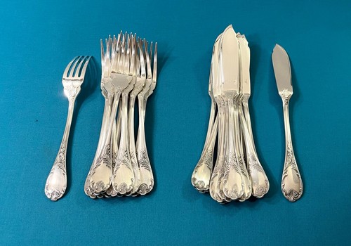Fish cutlery christofle - fish,