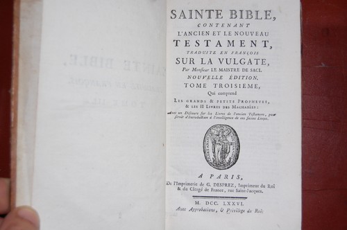 Sainte bible contenant - bible,