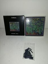 RARE SMALL SOLITAIRE GAME (IRIS - VAN GOGH) GUIGOU PARIS COMPLETE FINE CONDITION