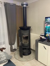 poêle à bois verre de