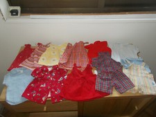 VINTAGE 11 CLOTHES FOR PRENATAL DOLL DRESS SHIRT OVERALLS COROLLA