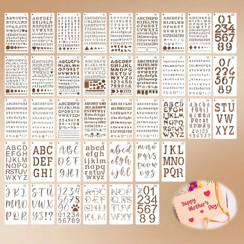 Pochoir lettre alphabet - pochoir,