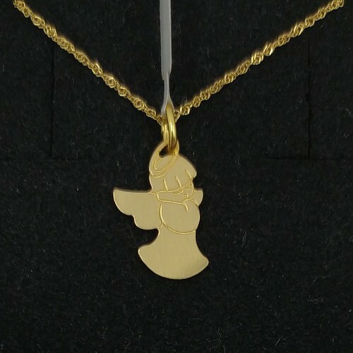 Pendentif avec chaîne 18k - avec, or