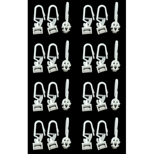 Lot crochets rideaux - lot, 25