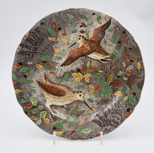 Assiette plate faïence - , de