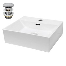 Lavabo en céramique blanc