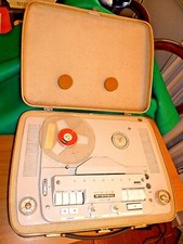 GRUNDIG TK46 4 TRACK PORTABLE COIL TAPE RECORDER MICROPHONES CABLES MANUAL!!