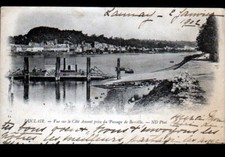 BERVILLE (76) DUCLAIR Animated 1902 BOAT-BOX BOAT PASSER