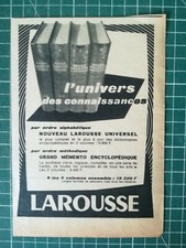 299 Antique 1950s Larousse Universal Encyclopedia Advertising