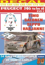 DECAL PEUGEOT 205 T16 E2 TIMO