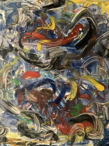 Peinture huile papier - peinture,