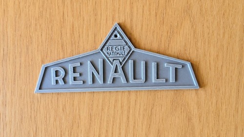 Emblème gris tracteur - , renault