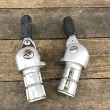 Vintage Raleigh Bar End Friction Shifters Pair Road Touring Bike Drop Bar Alloy