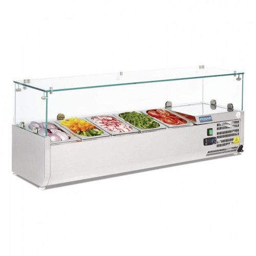 Vitrine inox réfrigérée - , à