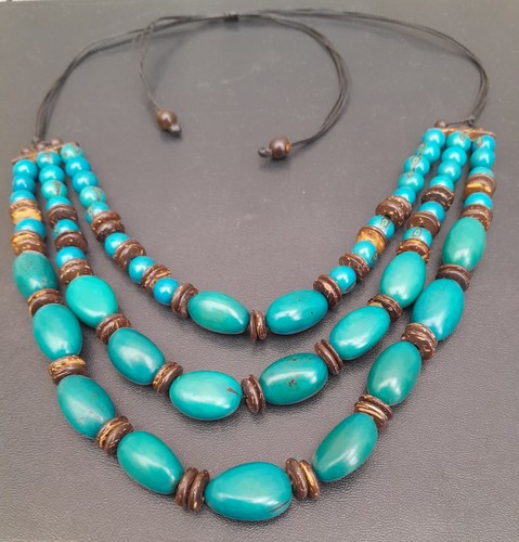 Collier triple rang perles