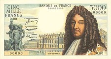 5000 Francs LOUIS XIV Non