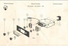 60’ s  Porsche 911/912 Blaupunkt Frankfurt Radio Brackets